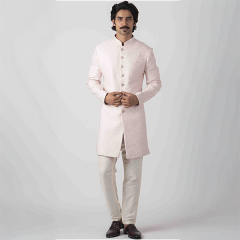 Pastel Pink Indo-Western Kurta