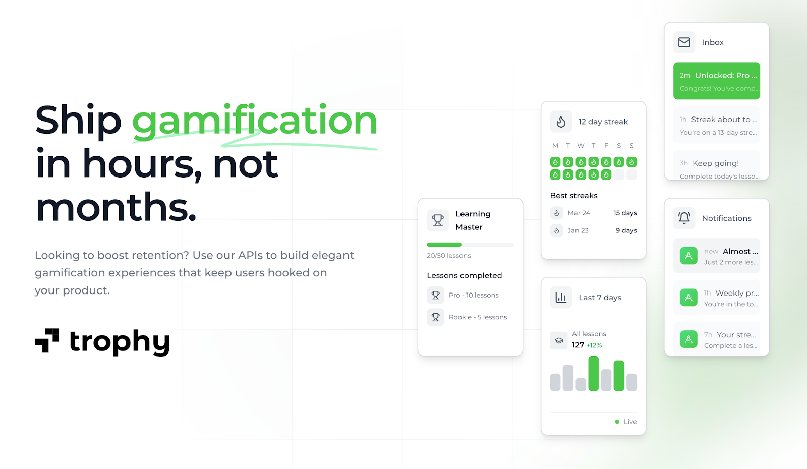 Trophy gamification platform