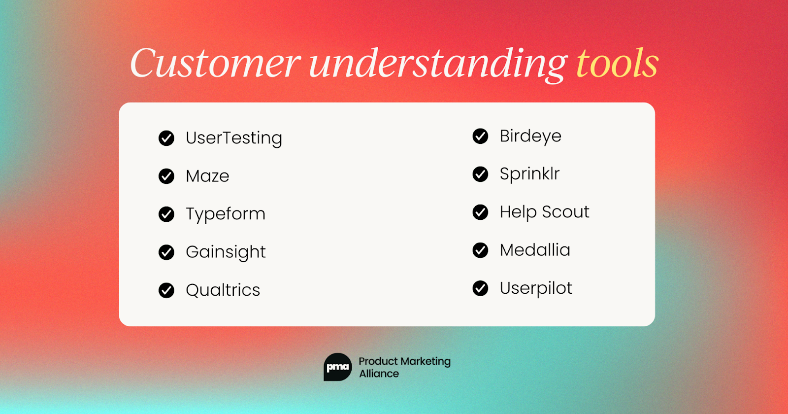 What kind of product marketing tools  do your competitors use (from 3 years of data)?