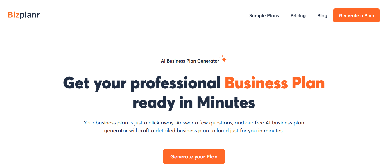 AI Business Plan Generator