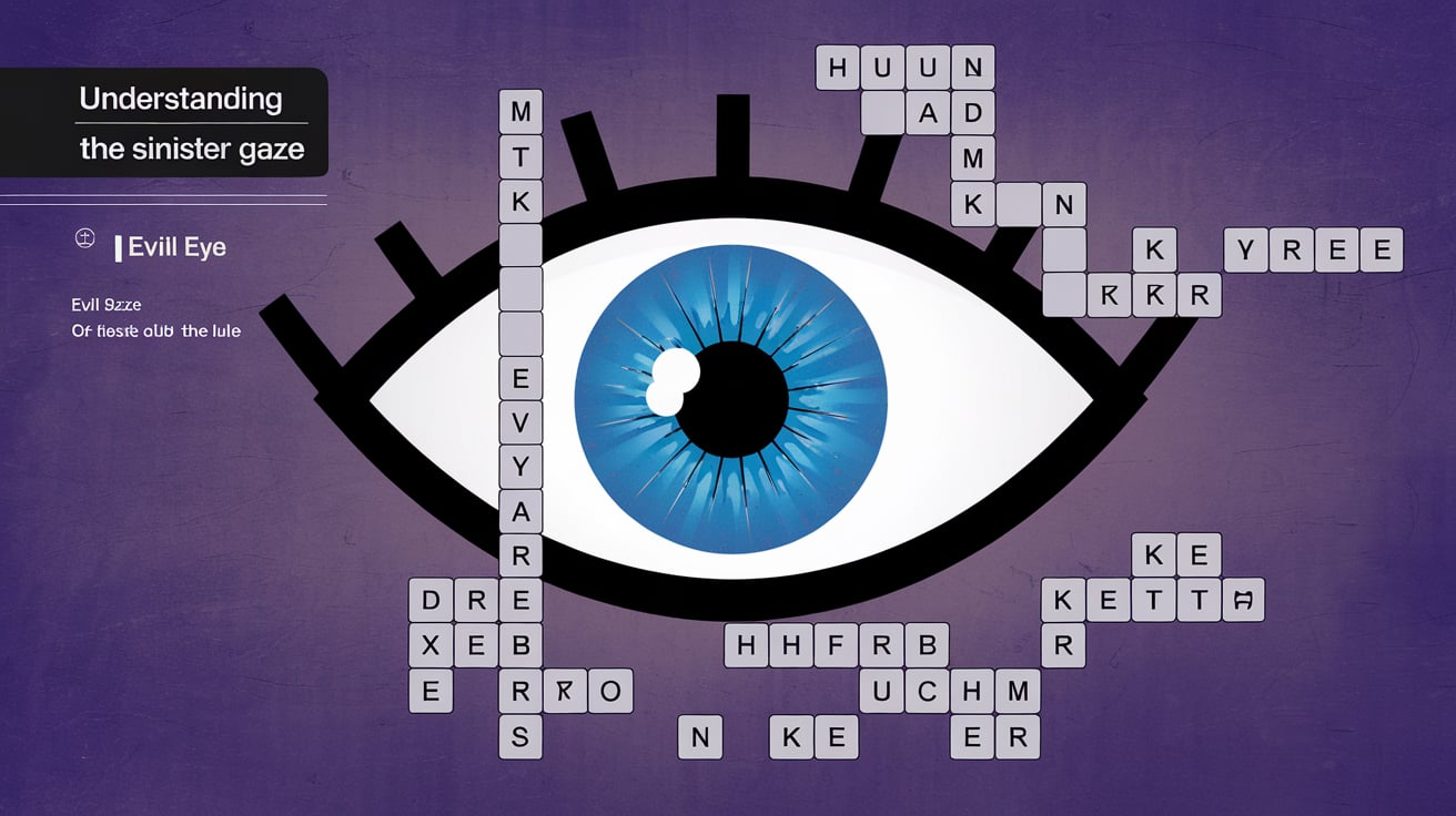 Sinister Gaze Crossword Clue