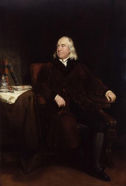 Retrato de Jeremy Bentham.