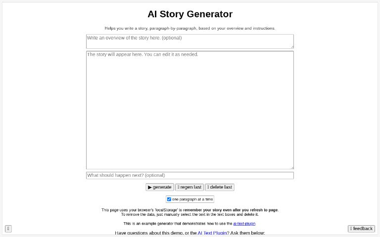 Perchance AI Story Generator