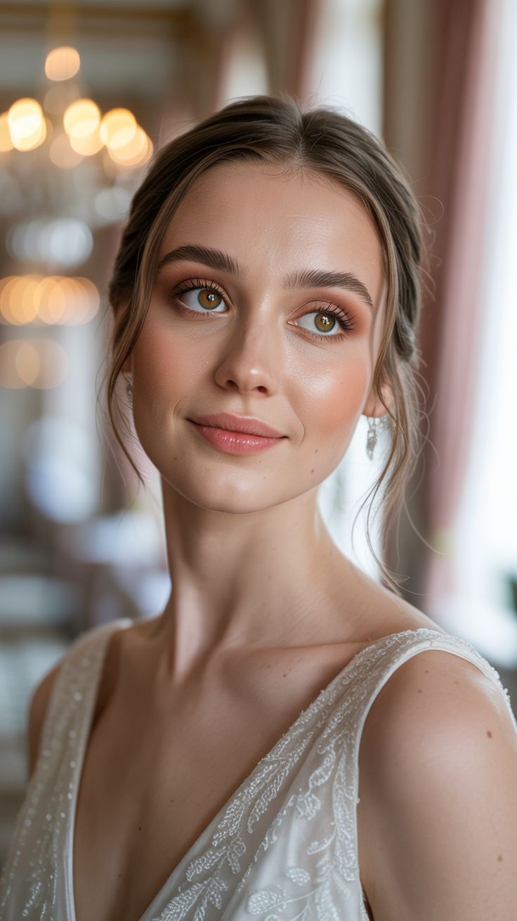 Soft Wedding Makeup for Brown Eyes Natural Looks