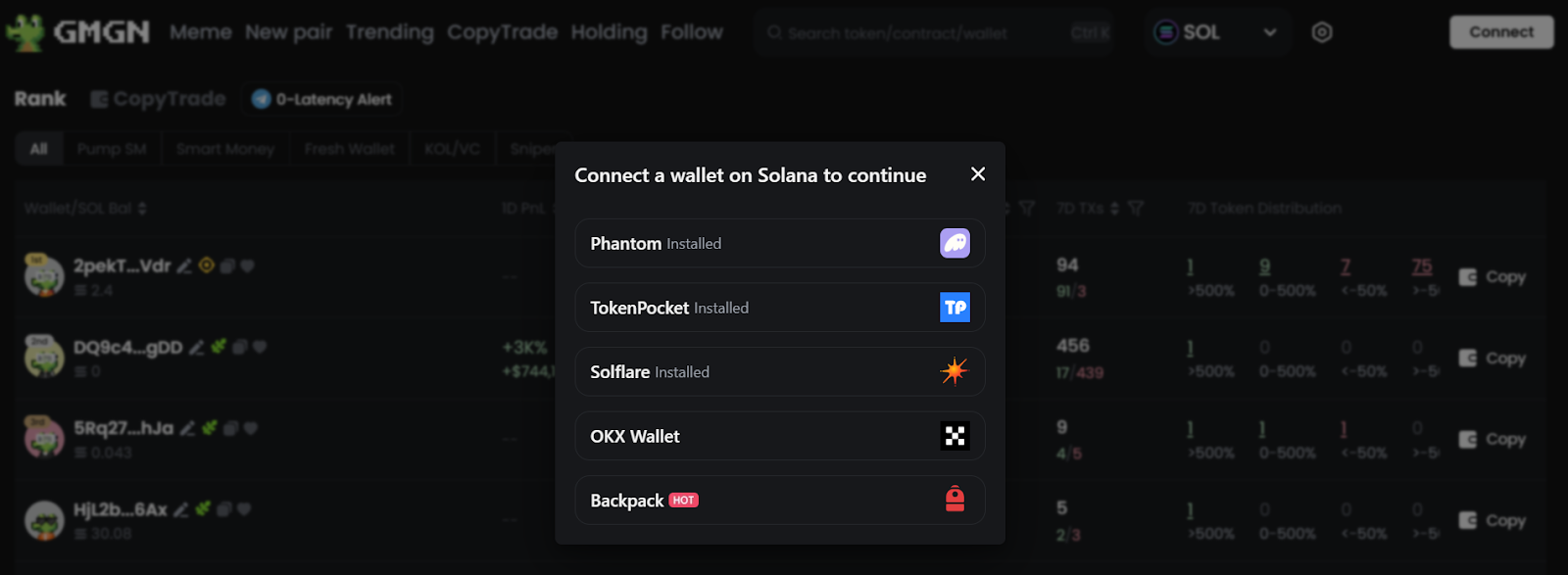 Connecter son wallet