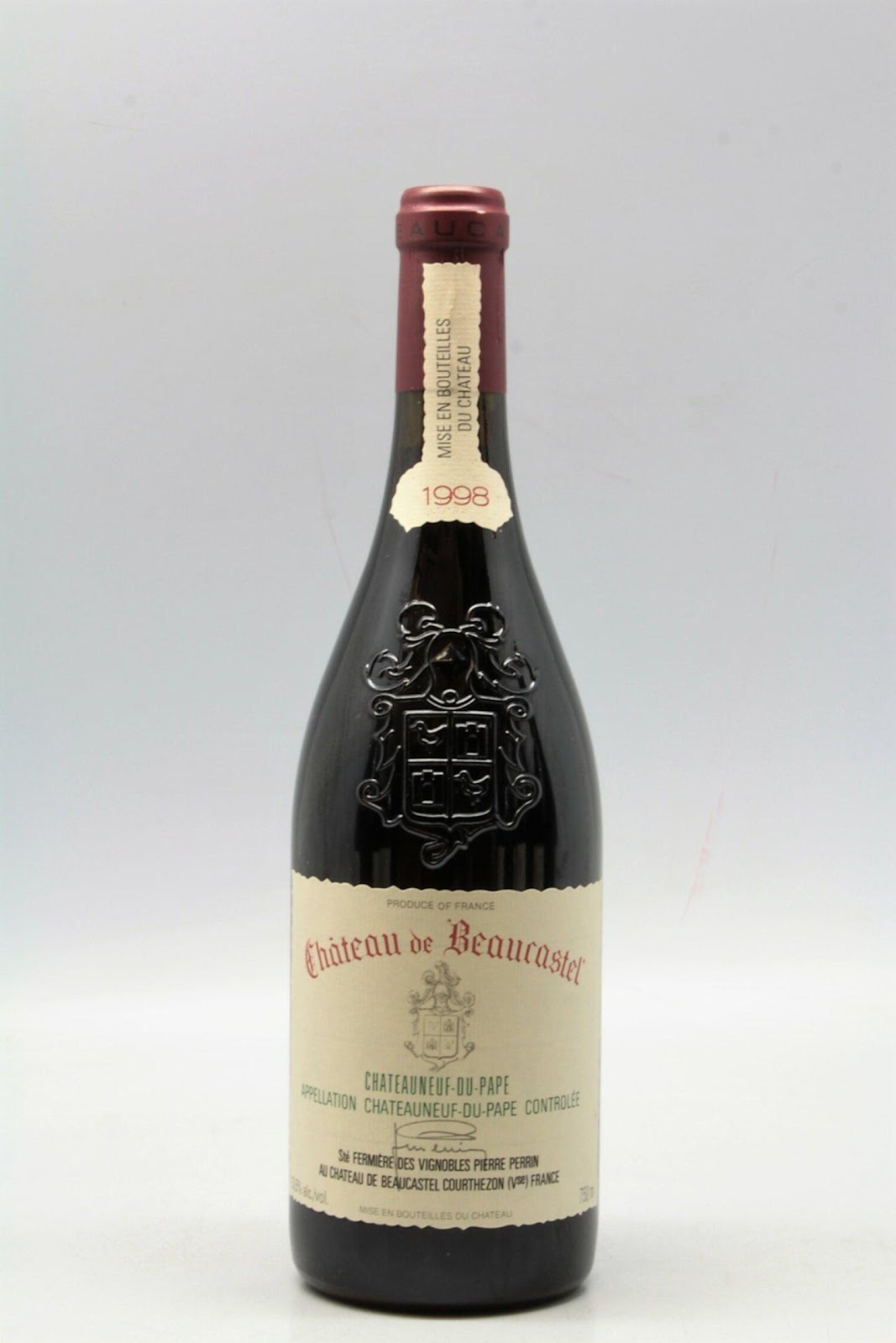 Beaucastel Chateauneuf du Pape 1998 - VINS & MILLESIMES