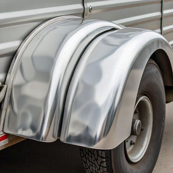 the picture showing fender made of steel.