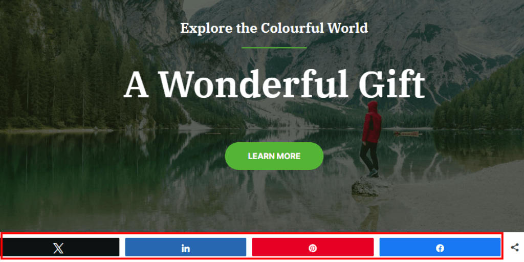 Check Website for Social Share Buttons