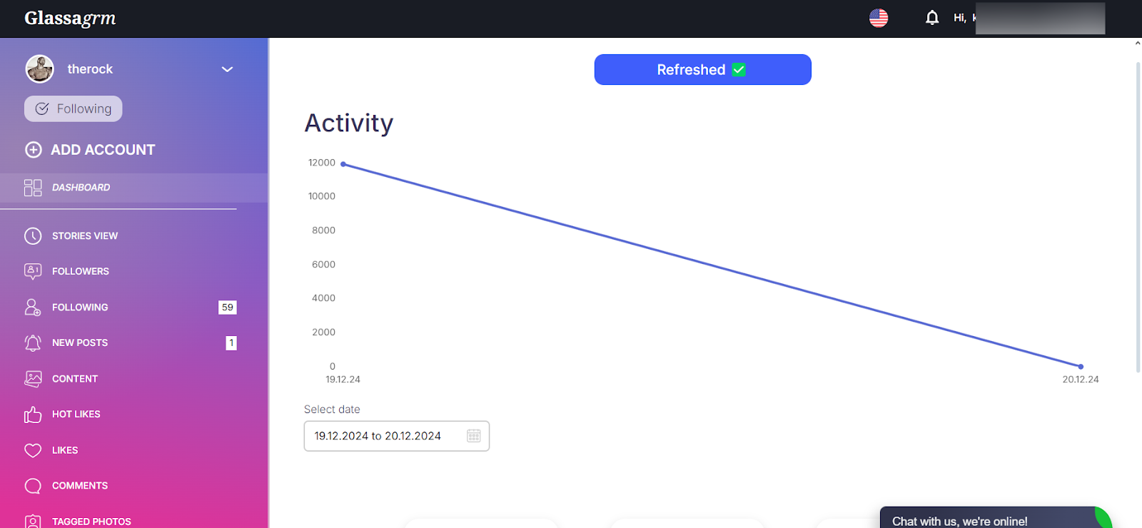 Does Glassagrm Work on Private Accounts