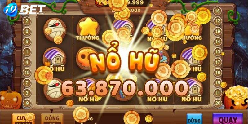 Nổ hũ online I9bet bao gồm các vòng quay slot may mắn 