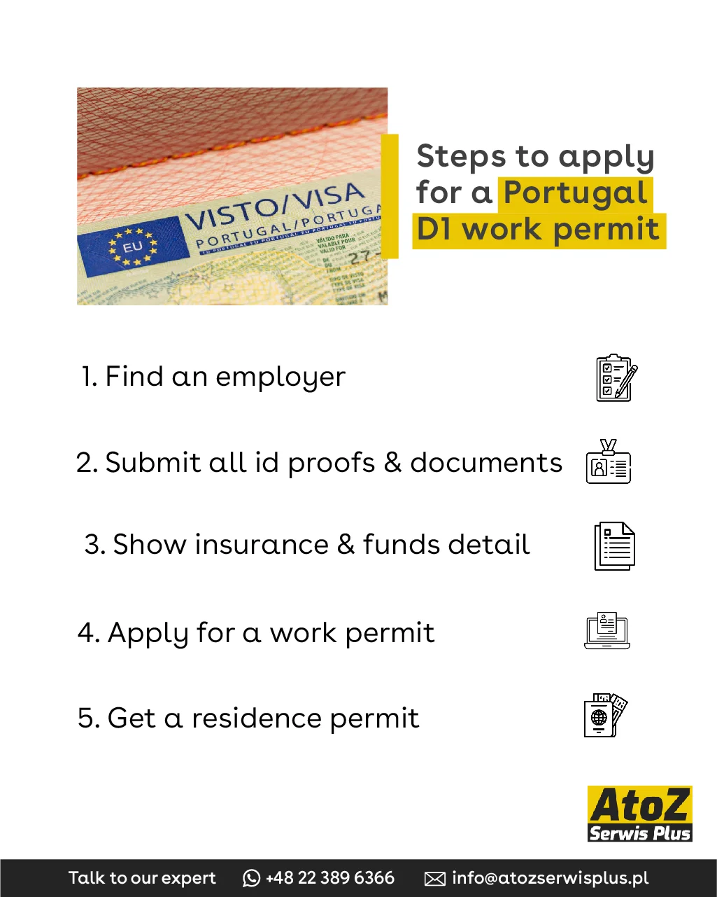 STEPS OF APPLYING PORTUGAL VISA