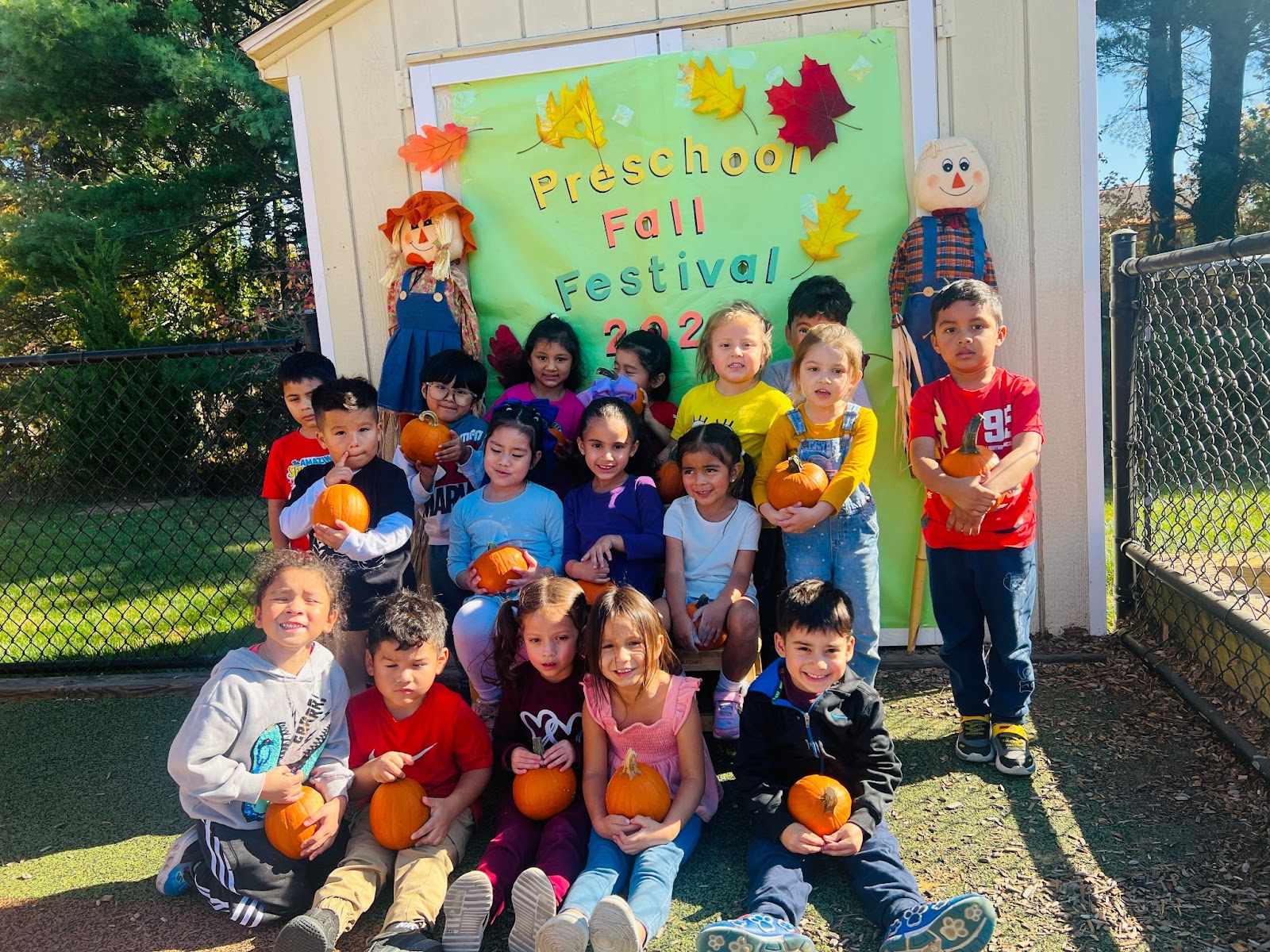 students at fall festival