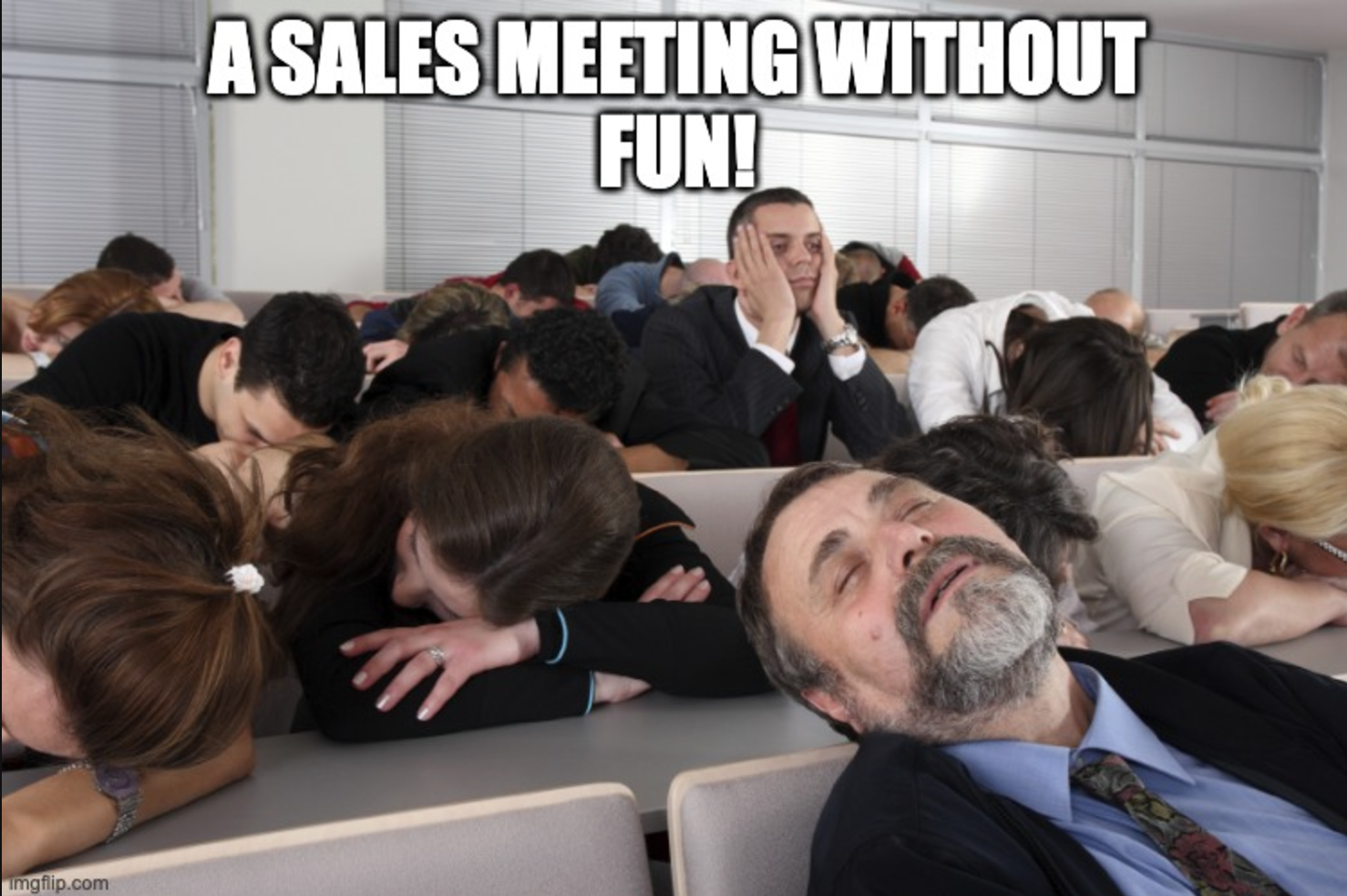 sales meeting ideas meme