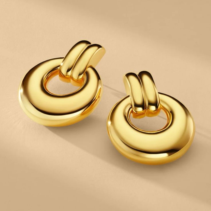 E-coated Gold Earrings