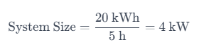 how to calculate solar system size