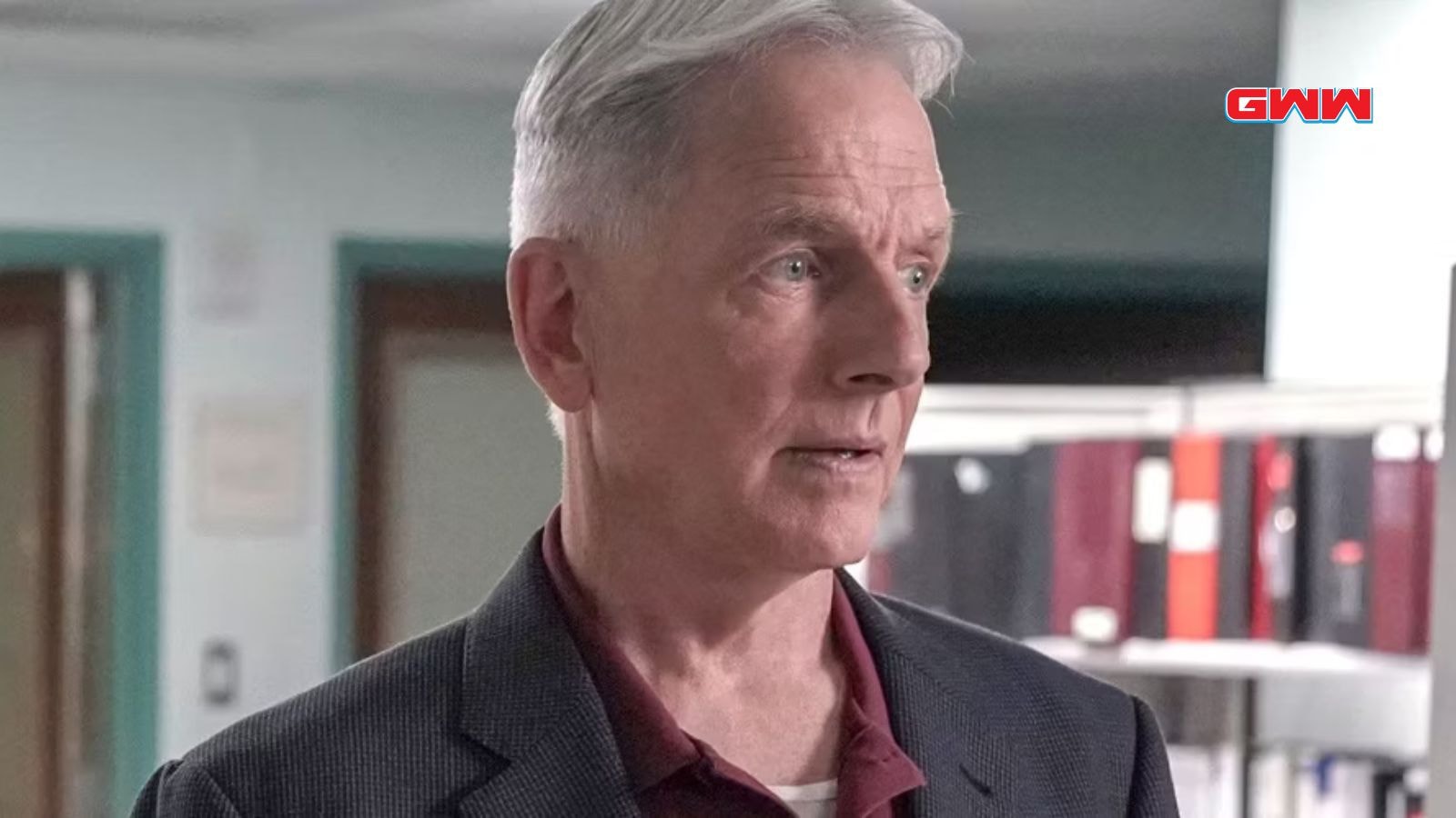 NCIS Origins: Leroy Jethro Gibbs as Mark Harmon examines the evidence in NCIS