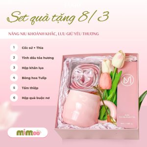 set quà cốc sứ tặng 8/3 