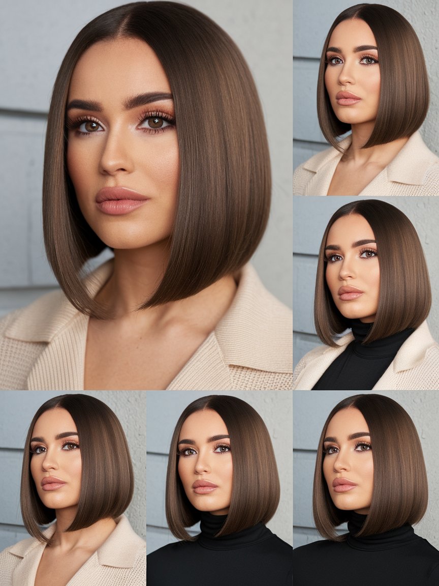 16. Sleek Straight Bob