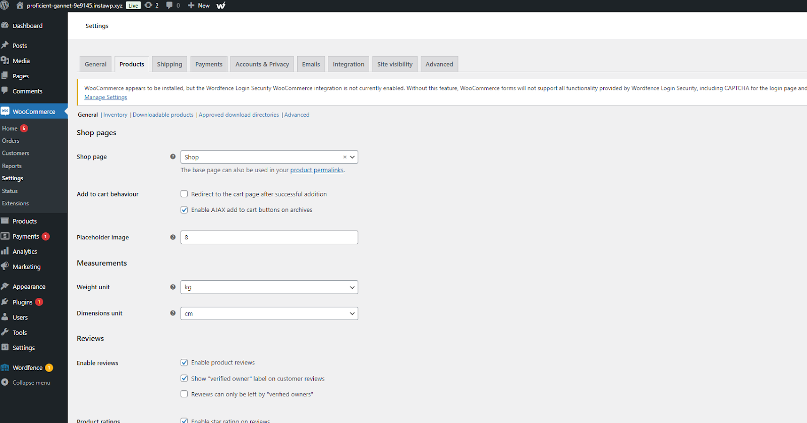 Set-up the products for your WooCommerce store. 