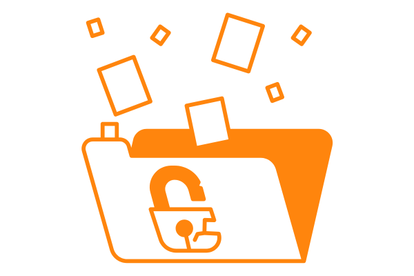 AI privacy concerns symbolized by a file broken