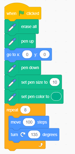 Drawing Pen Graphics - Scratch Programming - Star