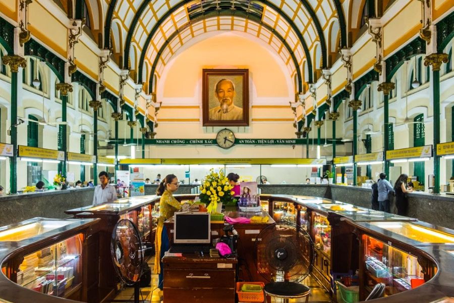 The Saigon Central Post Office is considered the heart of the city