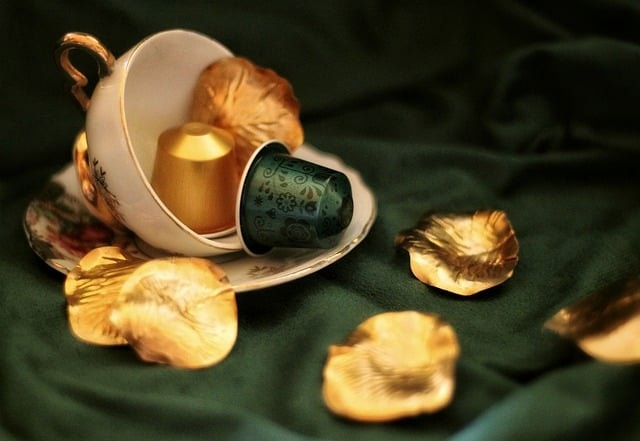 coffee, capsule, gold