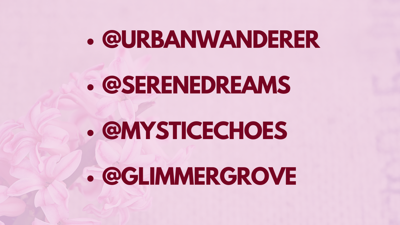 instagram usernames