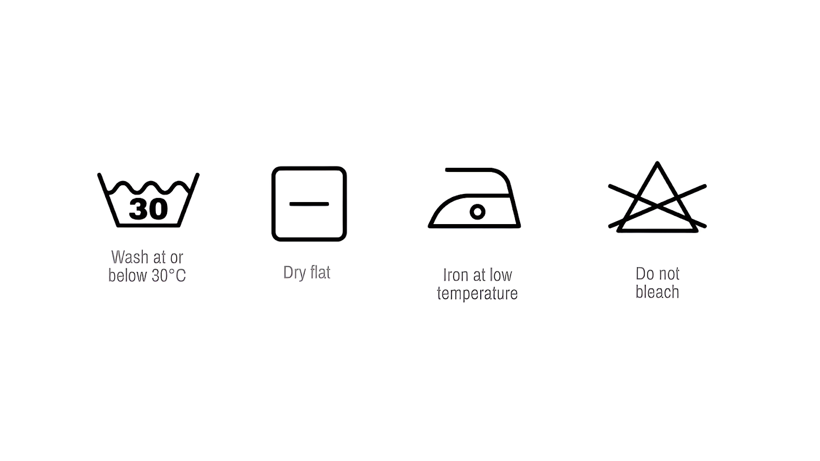 wool-synthetic care label symbols