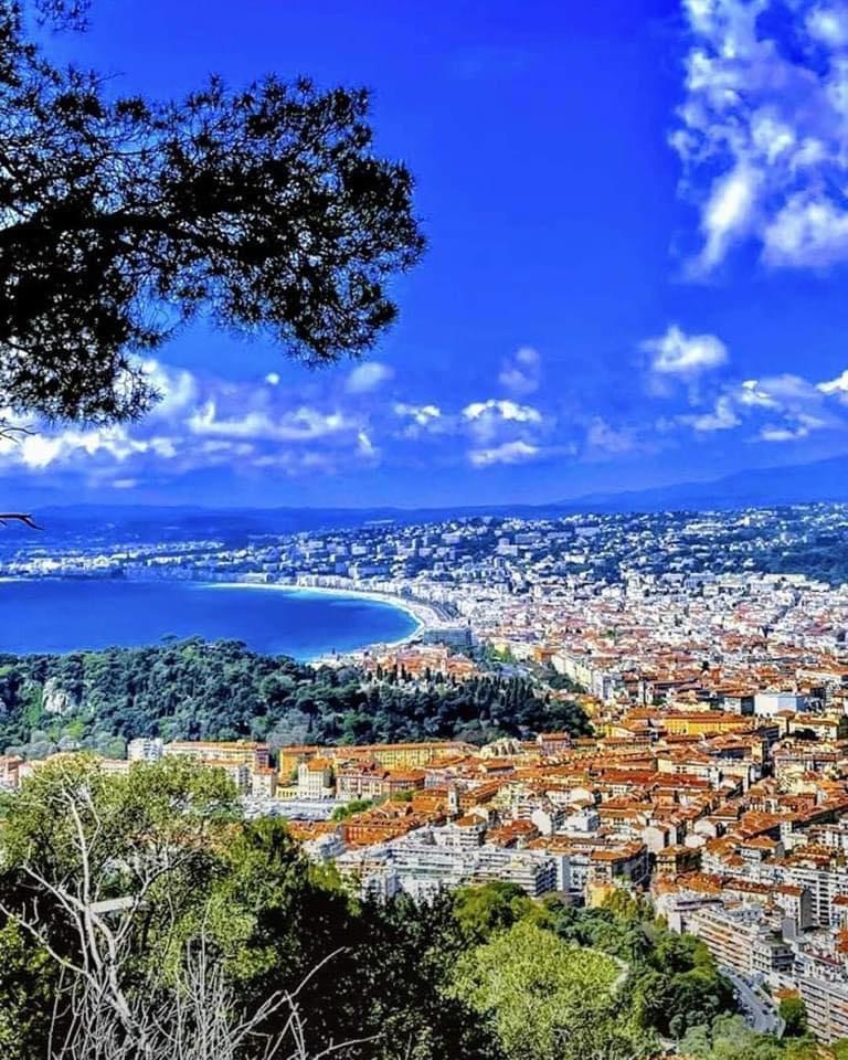 A city and a body of water

Description automatically generated