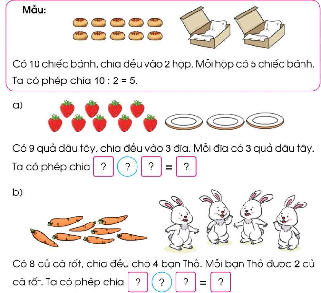 BÀI 54. LÀM QUEN VỚI PHÉP CHIA. DẤU CHIA