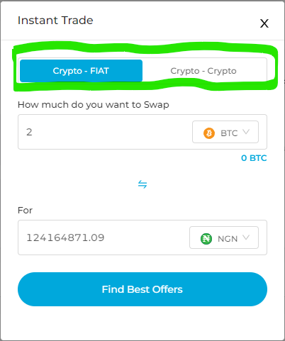 How to swap BTC on TransferXO