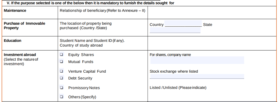 Mandatory Details