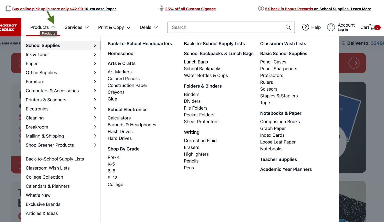 Using a simplified navigation can impact customer's attention time on your store's page, increasing conversion rates.