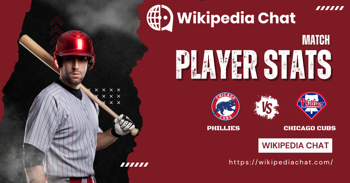 phillies vs chicago cubs match player stats