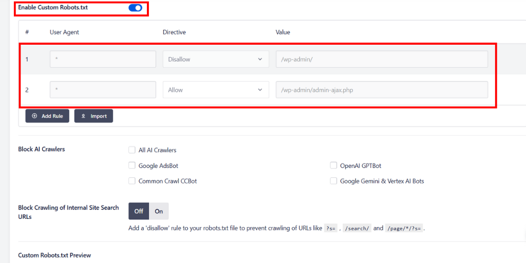 Edit Robot.txt File With All in One SEO Plugin
