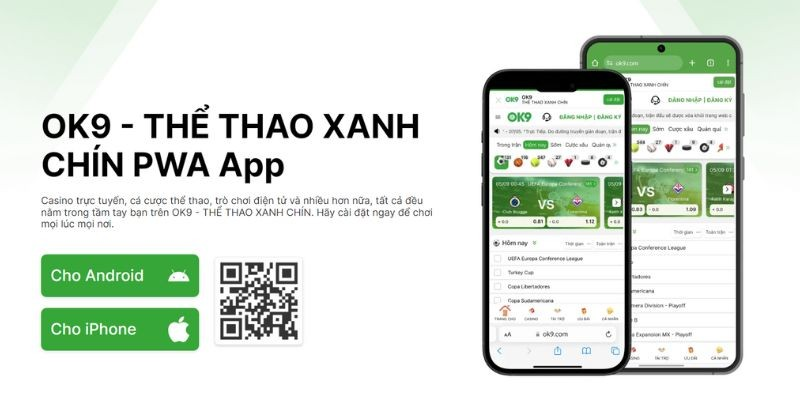 Tải app OK9 về điện thoại nhanh chóng