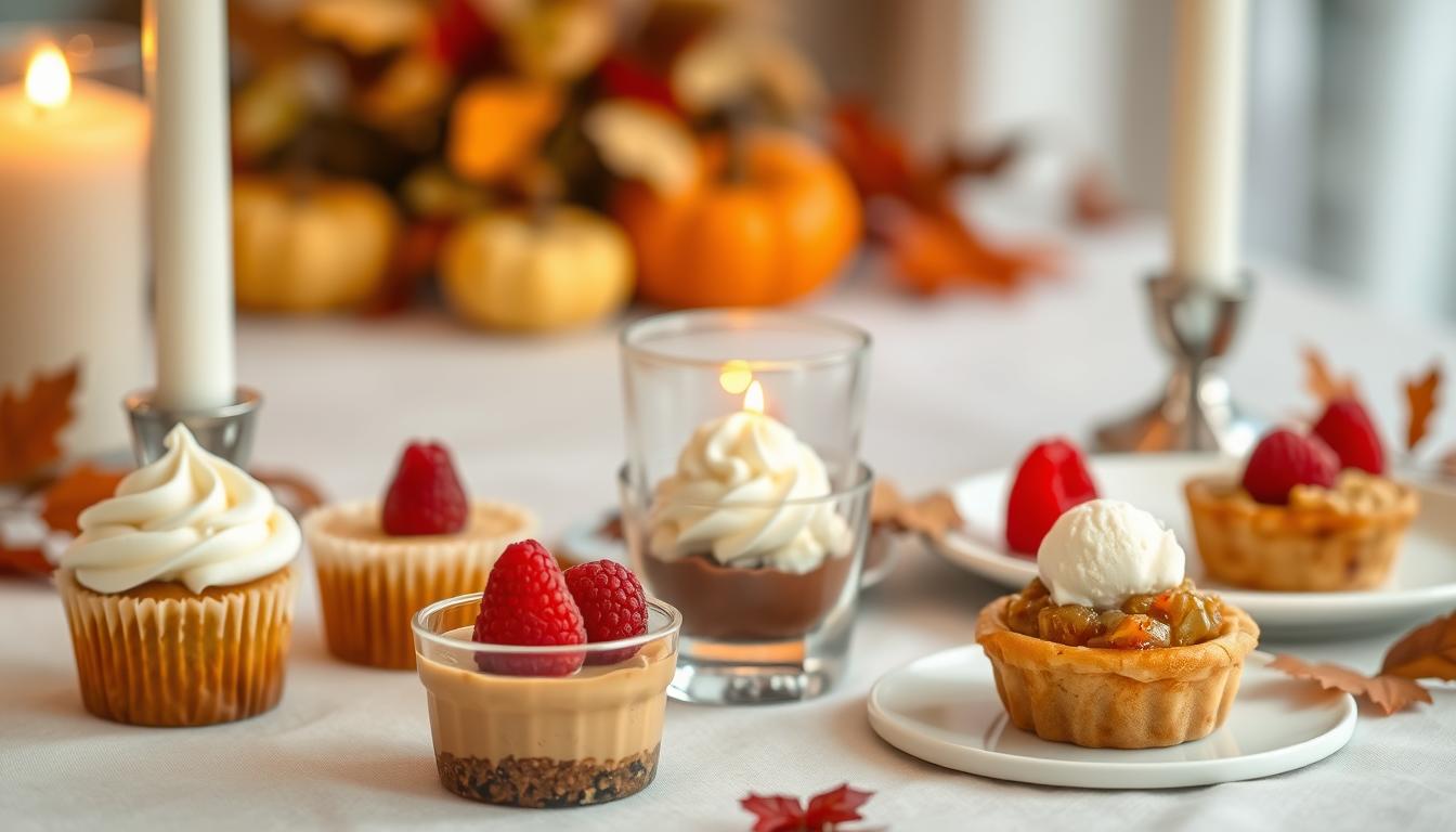 Thanksgiving dinner for two - mini desserts