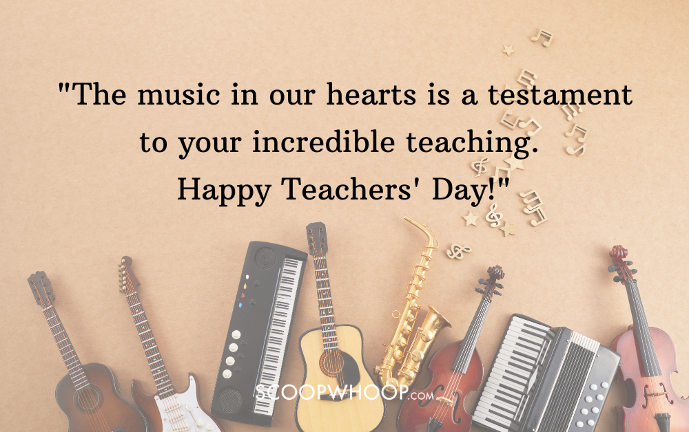 teachers day wishes for music teacher