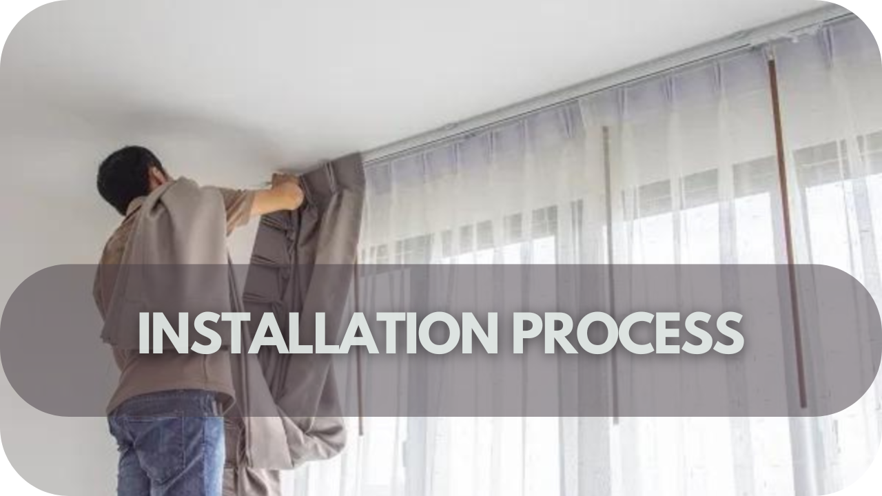 Curtain track installation