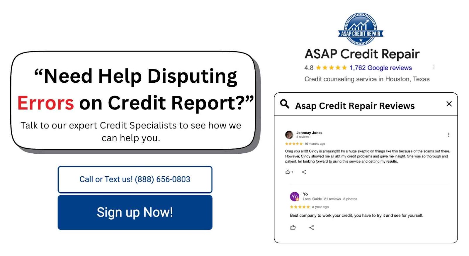 dispute errors on credit report