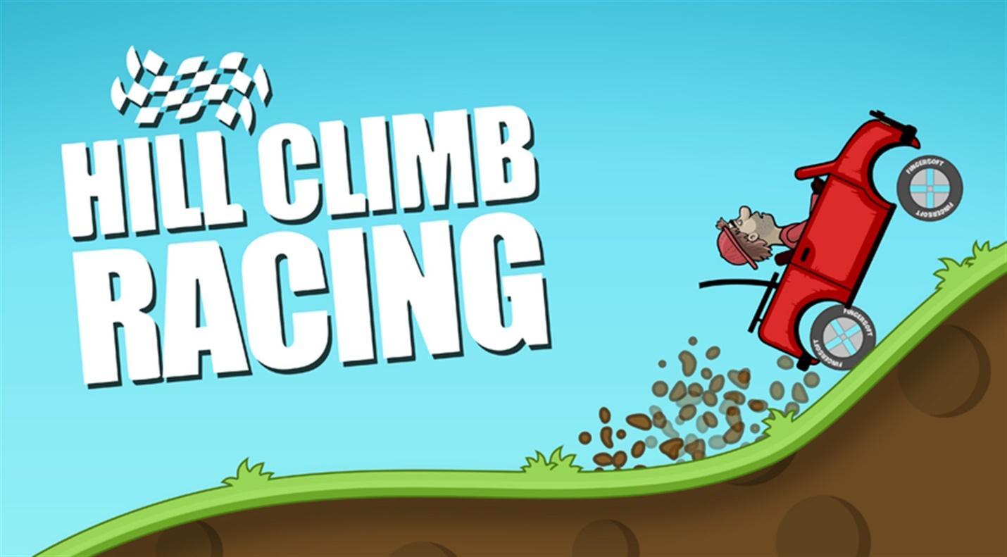 The Official Picture of Hill Climb Racing with its character