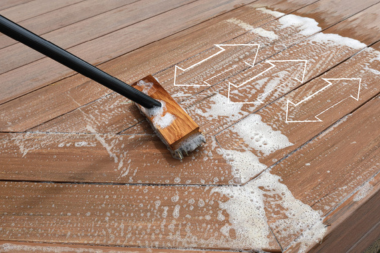 how to extend the lifespan of your michigan deck wood or composite decking board stain removal with brush and soapy water custom built okemos