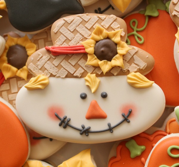 Scarecrow Face Cookies