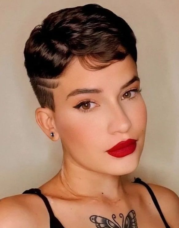 a lady rocking a sleek coiffure