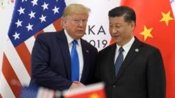 时任美国总统特朗普2019年6月29日在日本参加G20峰会期间与习近平会晤。