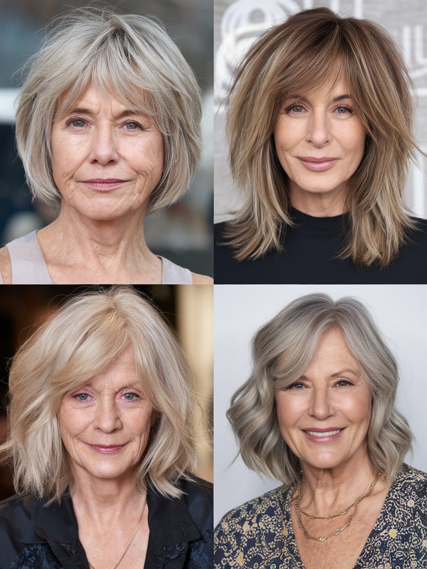 8. Best Haircuts for Fine Hair in Women Over 70