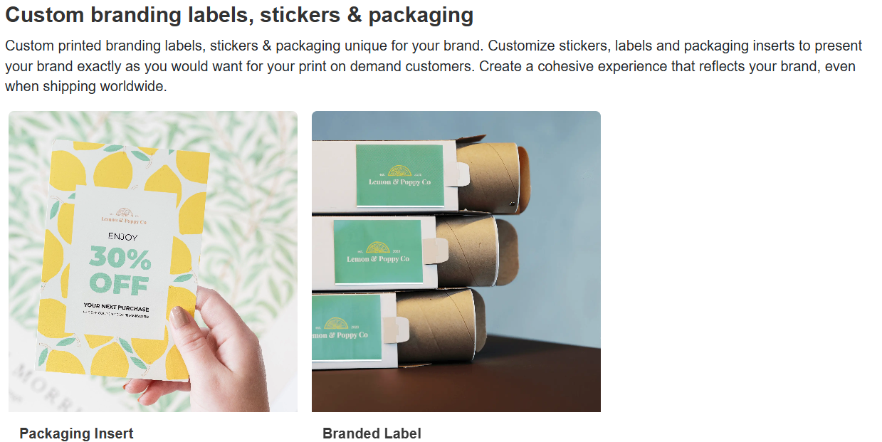 Gelato product range and customizations