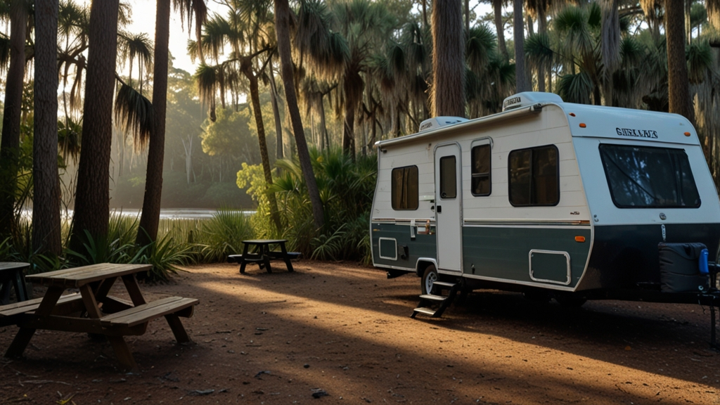 overflow camping hunting island campground sc