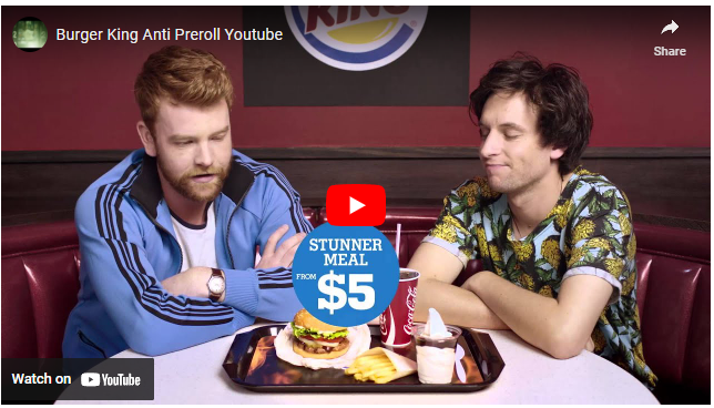 Burger king Video ad